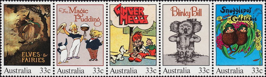 Se-tenant, Classic Childrens Books, Australia,  