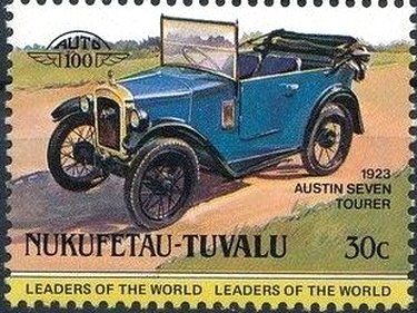 Stamp, 1923 Austin Seven Tourer, Tuvalu,  , Cars
