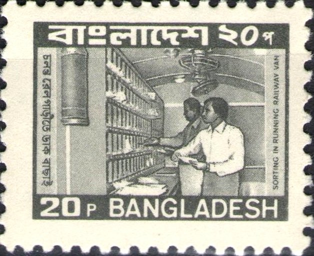 Sorting in running railway van