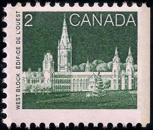 Stamp, West Block, Canada,  , Parliaments, Buildings