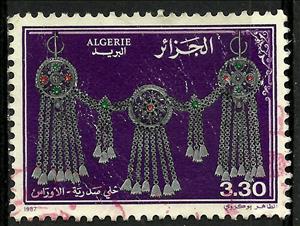 Stamp, Necklace, Algeria,  