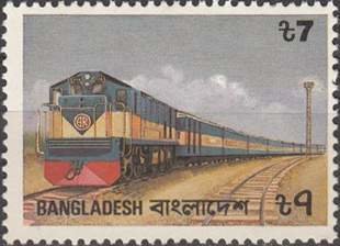 Stamp, Transport, Bangladesh,  , Railways