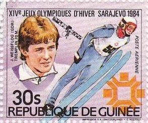 70m Ski jumping, J.Weissflog (DDR)
