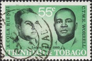 Stamp, Labour Day- Cola Rienzi and Worrell, Trinidad and Tobago,  