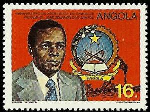 Stamp, Jose Eduardo dos Santos, Angola,  