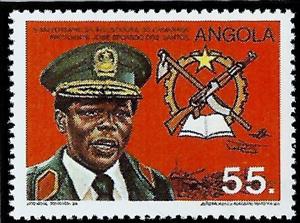 Stamp, Jose Eduardo dos Santos, Angola,  