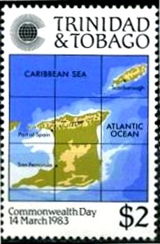 Stamp, Commonwealth Day, Trinidad and Tobago,  