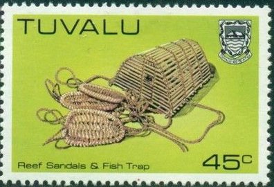 Reef sandals, fish trap