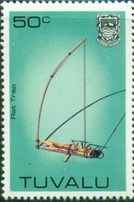 Stamp, Rat trap, Tuvalu,  