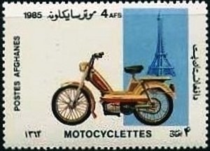 Stamp, Motorcycles, Afghanistan,  , Motor Scooters