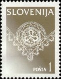 Stamp, Idrijan Lace, Slovenia,  , Crafts