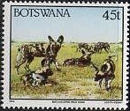 Stamp, Wild dogs, Botswana,  , Dogs