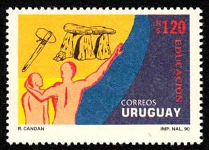 Stamp, Megalithic monument, Uruguay,  
