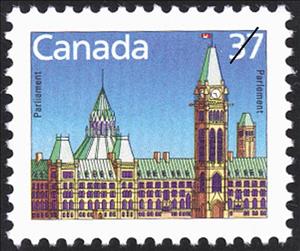 Stamp, Parliament, Canada,  