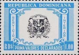 Stamp, Coat of Arms, Dominican Republic,  