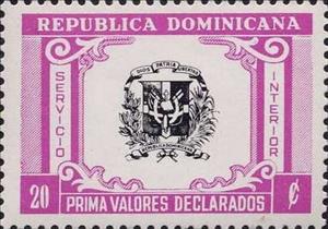 Stamp, Coat of Arms, Dominican Republic,  