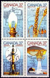 Se-tenant, Science and Technology, Canada,  