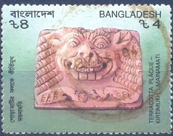 Terracotta plate with Lion's head (8-13. Jh.