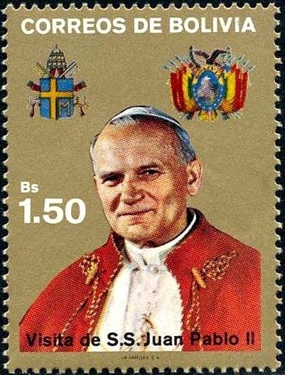 Pope John Paul II (1920-2005). Papal coat of arms, state emb