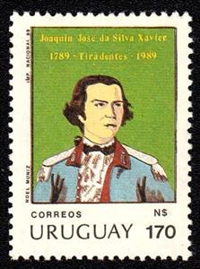 Stamp, Joaquin Jose da Silva Xavier, Uruguay,  