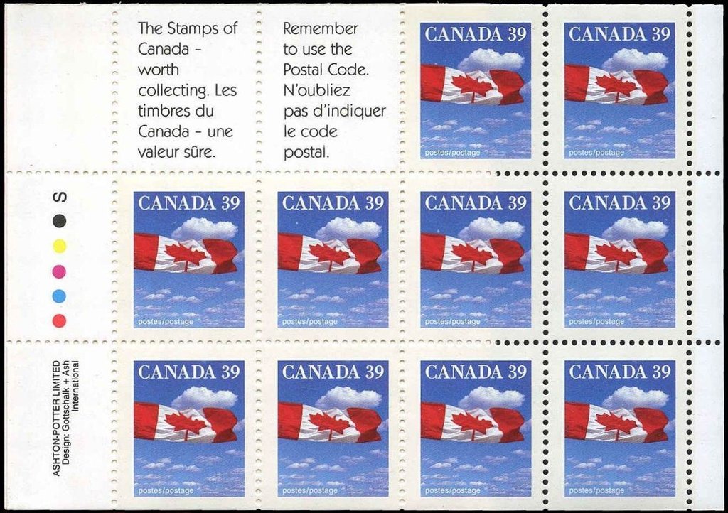 Canadian Flag over Clouds