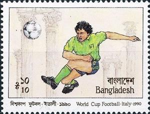 Stamp, Player, Bangladesh,  , Football (Soccer)