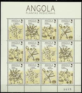 Mini Sheet, Medicinal Plants - 92 Lubrapex, Angola,  