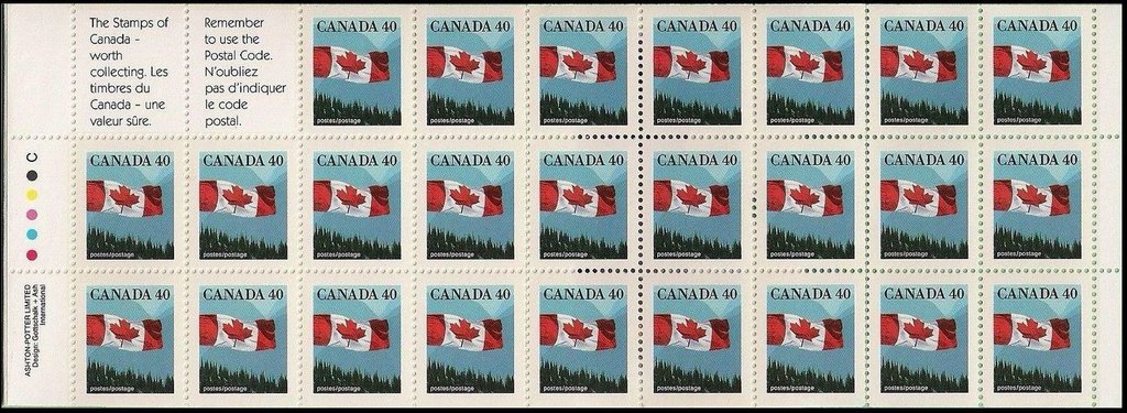 The Canadian Flag over Forest