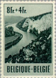 Stamp, Tourism, Belgium,  , Landscapes, Tourism