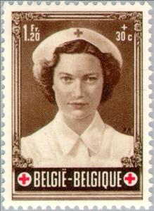 Stamp, Wedding Joséphine-Charlotte, Belgium,  , Royalty, Red Cross and Red Crescent, Weddings, Princesses