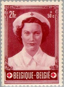 Stamp, Wedding Joséphine-Charlotte, Belgium,  , Royalty, Red Cross and Red Crescent, Weddings, Princesses