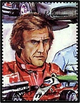 Stamp, Carlos Alberto Reutemann, Argentina,  