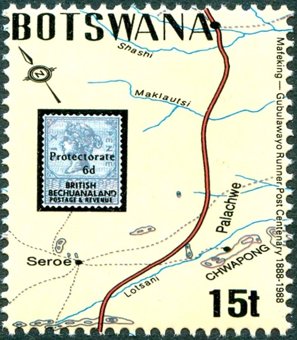 Old Bechuanaland stamp