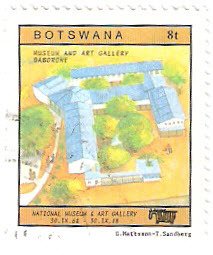 Stamp, Museum, Botswana,  , Museums