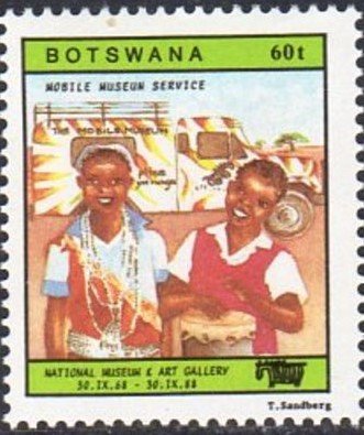 Children, mobile museum