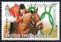 Stamp, Show jumping, British Virgin Islands,  , Olympic Games