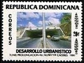 Stamp, Urban Development, Dominican Republic,  