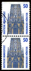 Se-tenant, Freiburg Minster, Germany, Federal Republic,  