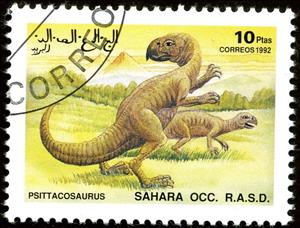 Stamp, Psittacosaurus, Cinderellas,  