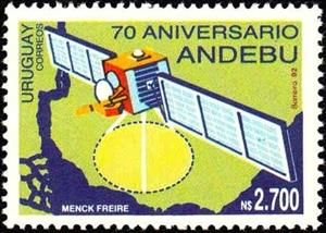 Stamp, Andebu, 70th anniv., Uruguay,  