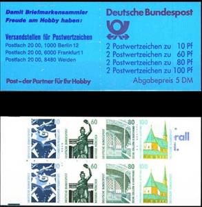 Booklet, Booklet 26a Sehenswürdigkeiten, Germany, Federal Republic,  