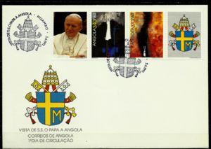 S.S. visit Pope John Paul II in Angola