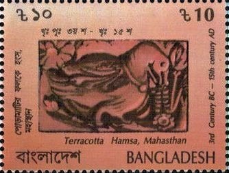 Terracotta hamsa.