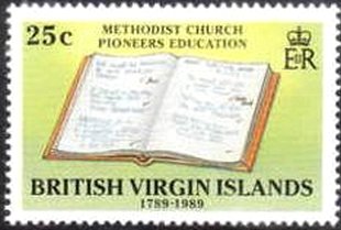 Book symbolizing role of the church in education
