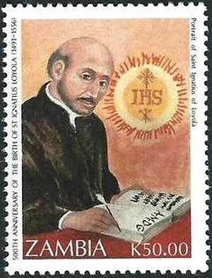 Stamp, St. Ignatius of Loyola, Zambia,  , Religion