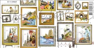 Souvenir Sheet, Pretty Netherlands, Netherlands,  , Ships, Birds, Musical Instruments, Cameras, Animals (Fauna), Sailing Ships, Fishes, Churches - Cathedrals - Basilicas - Chapels