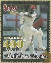 Stamp, Various photos of Lara in action, different, Trinidad and Tobago,  , Sport, Cricket, Athletes