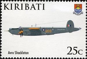 Stamp, Avro Shackleton, Kiribati,  , Aircrafts