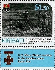 Stamp, Maj. F.C. Elton, Kiribati,  
