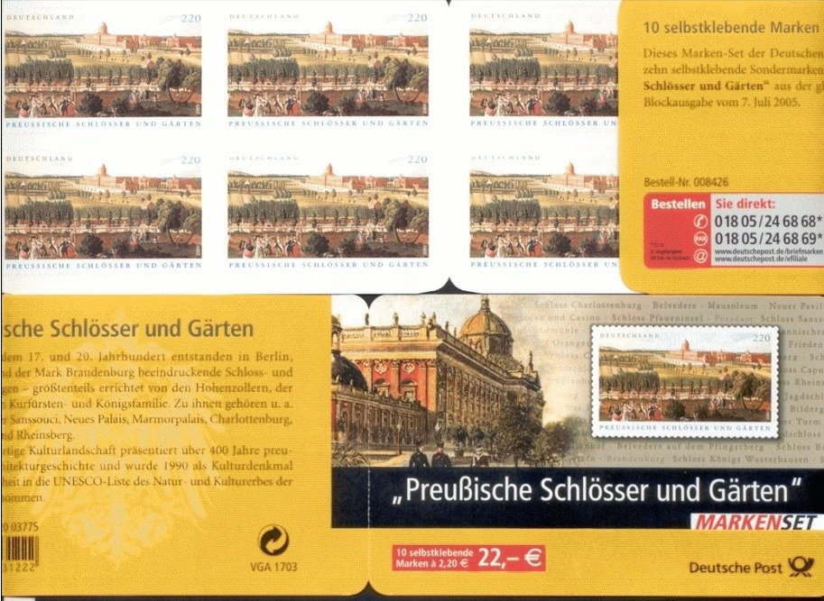 Booklet Prussian Castles and Gardens